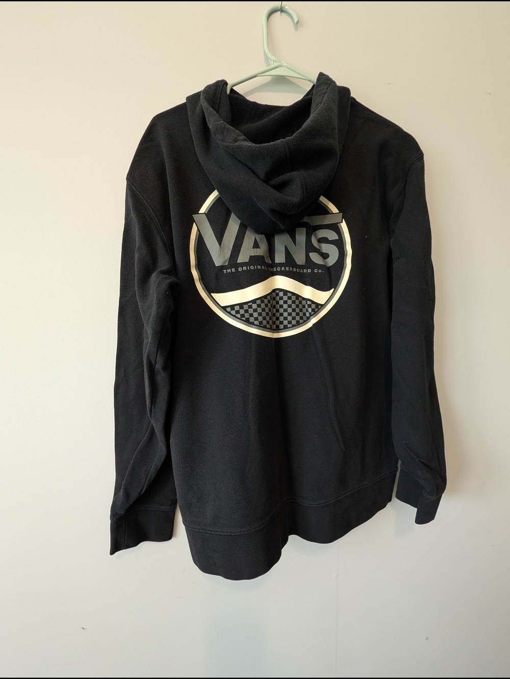 Vans Black Pullover Hoodie with Small Chest Logo - Picture 8 of 8